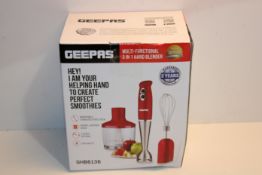 RRP £21.52 Geepas 3-in-1 Powerful Hand Blender | Sturdy Stainless