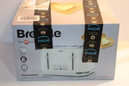 RRP £34.99 Breville VTT702 Impressions 4-Slice Toaster with High-Lift and Wide Slots