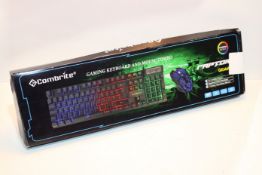 RRP £24.95 Combrite Raptor Gaming Keyboard And Mouse Set With Large Mouse Pad
