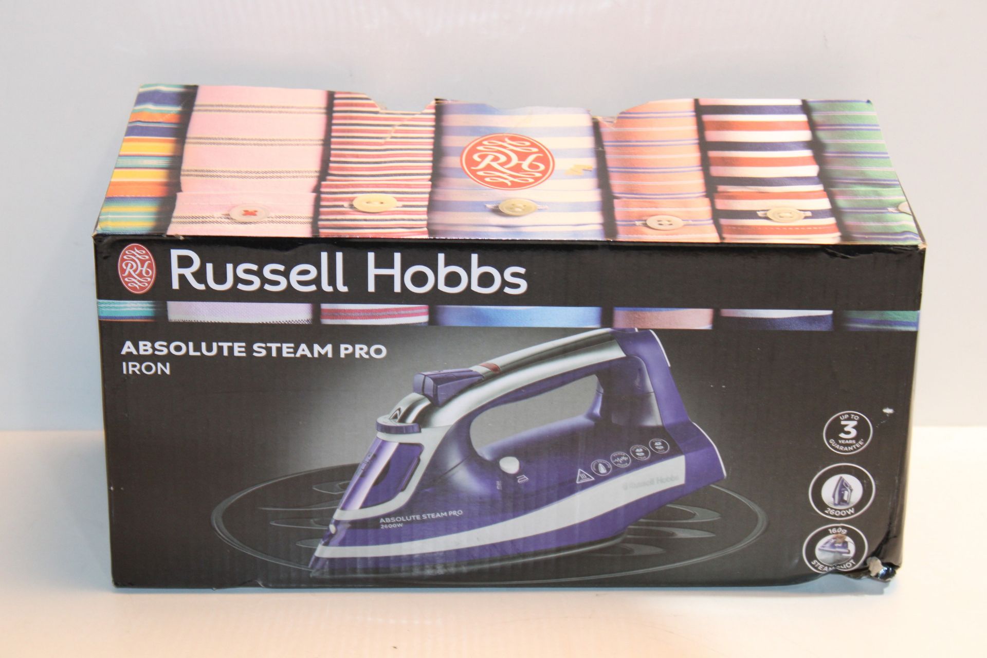 RRP £47.06 Russell Hobbs 25910 Absolute Steam Iron with 160 gram Steam Shot