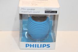 RRP £10.03 Philips SBA3010BLU/00 SoundShooter Portable Speaker - Blue