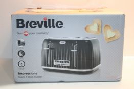 RRP £33.99 Breville VTT476 Impressions 4-Slice Toaster with High-Lift and Wide Slots