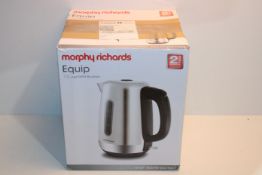 RRP £19.99 Morphy Richards 102786 Brushed Equip Stainless Steel Jug Kettle