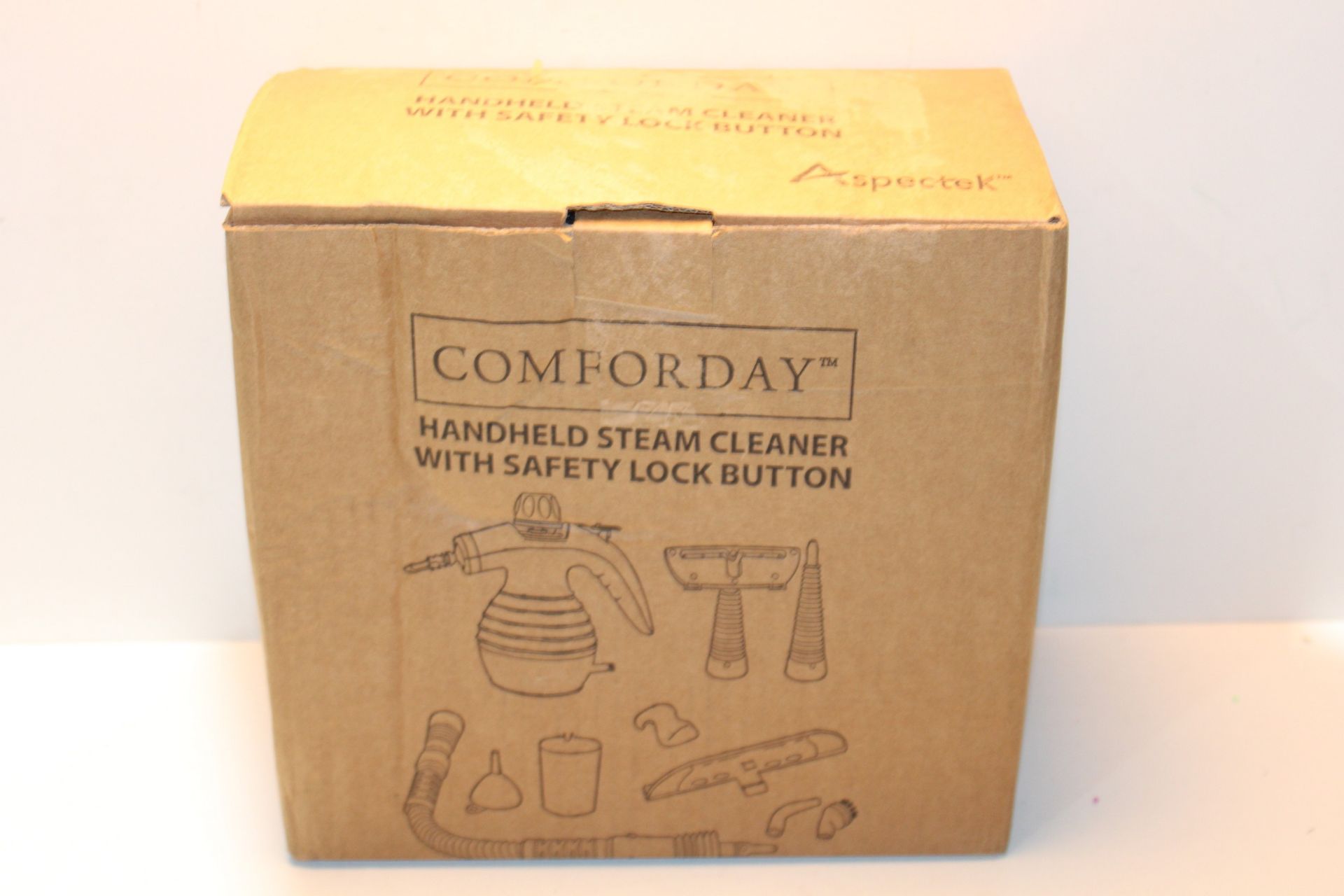 RRP £26.98 Comforday Multi-Purpose Handheld Steam Cleaner 9-Piece