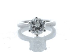 18ct White Gold Single Stone Prong Set Diamond Ring 2.35 Carats - Valued by IDI £59,503.00 - 18ct
