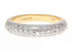 18ct Wedding Band Diamond Ring E VVS2 1.58 Carats - Valued by AGI £5,624.00 - 18ct Wedding Band
