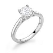 18ct White Gold Single Stone Claw Set Diamond Ring F SI 0.50 Carats - Valued by AGI £5,349.00 - 18ct