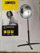 RRP £24.99 Zanussi ZNPPF1611B 16 Pedestal Fan