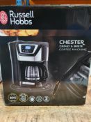 RRP £71.49 Russell Hobbs Chester Grind and Brew Coffee Machine 22000 - Black