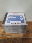 RRP £6.99 Hama 44747 Standard CD Double Jewel Case, pack of 10, transparent/black