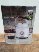 RRP £29.99 Tower Bottega T10020W Rapid Boil Traditional Kettle with Temperature Dial