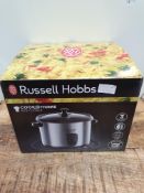 RRP £27.99 Russell Hobbs 19750 Rice Cooker and Steamer, 1.8 Litre, Silver