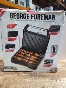 RRP £46.95 George Foreman Large Grey Steel Grill 25051