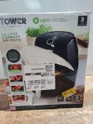 RRP £44.99 Tower T17025 Vortx Compact Air Fryer with Rapid Air Circulation