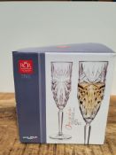 RRP £16.69 RCR Oasis Crystal Champagne Flutes Glasses