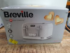 RRP £35.00 Breville Curve 4-Slice Toaster with High Lift and Wide