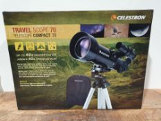 RRP £80.17 Celestron 21035 Travel Scope 70 Portable Refractor Telescope Kit with Backpack