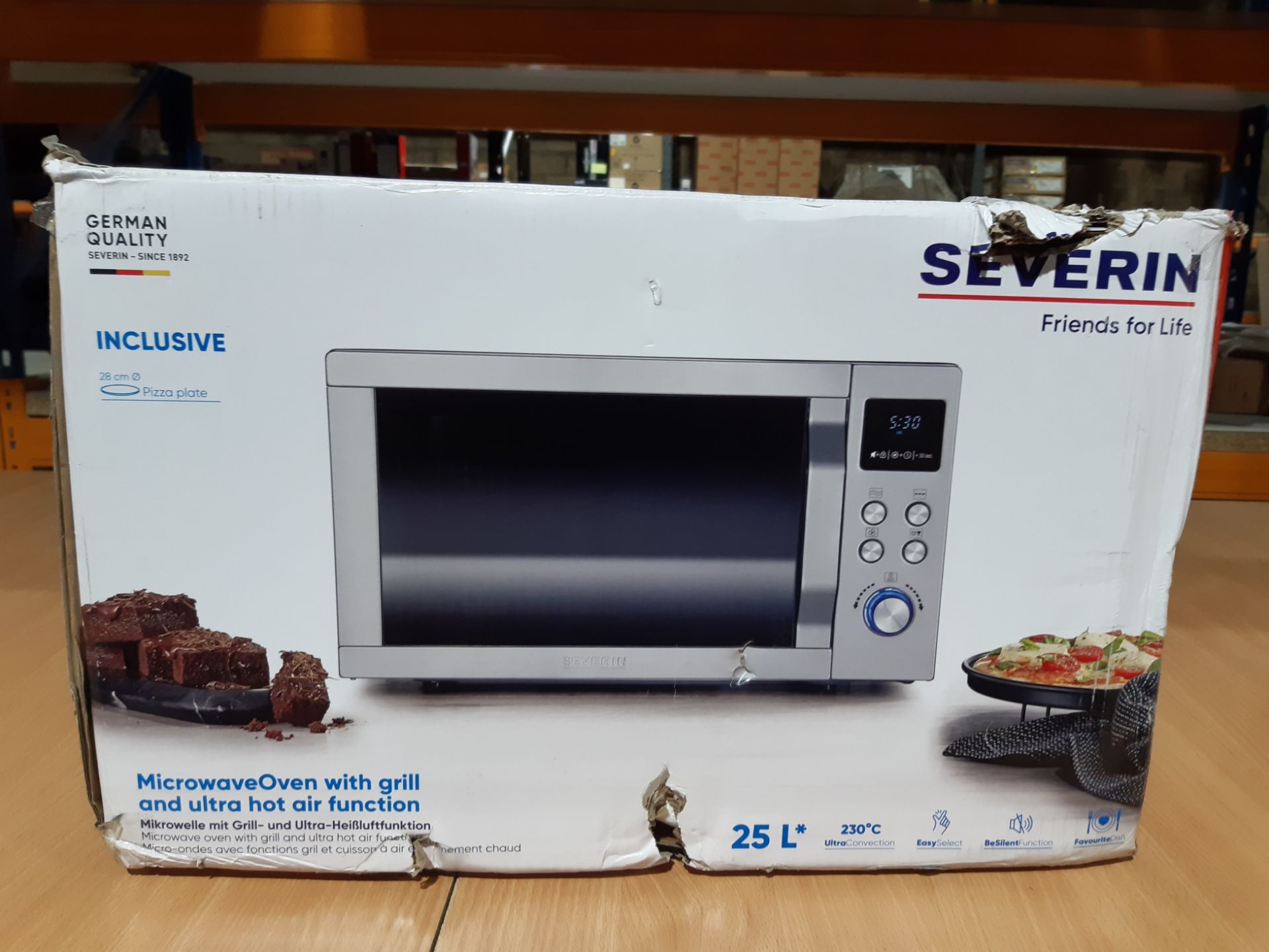 RRP £169.00 SEVERIN MW 7754 Microwave Oven with Grill Ultra-hot-air Function