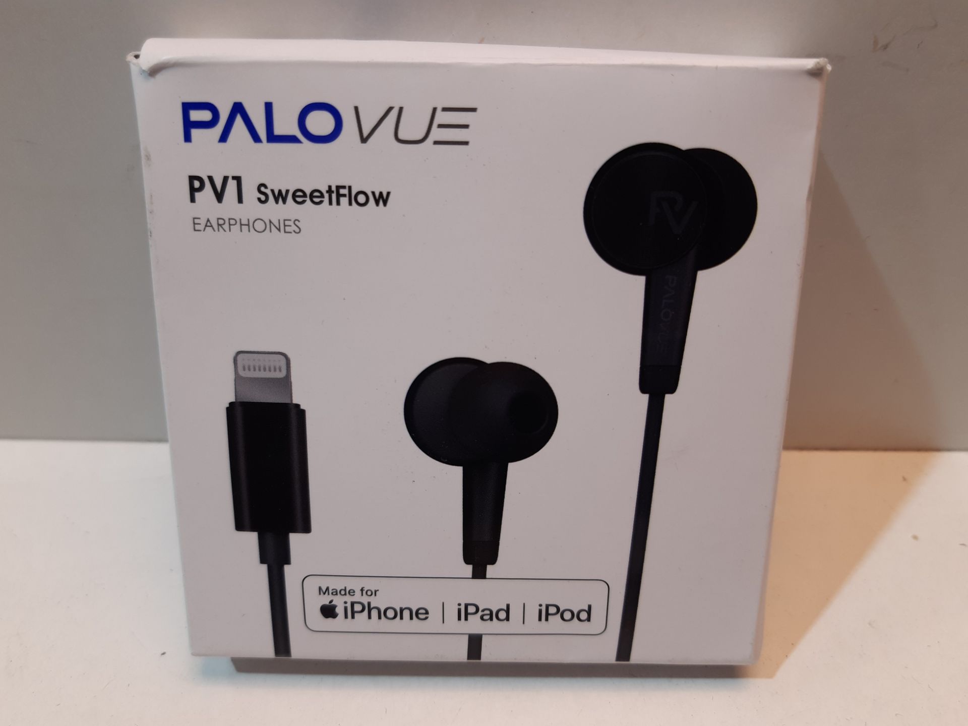 RRP £19.99 PALOVUE Lightning Headphones Earphones Earbuds Compatible