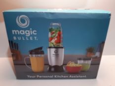 RRP £39.99 NUTRiBULLET Magic Bullet Deluxe Blender, Mixer & Food Processor, Silver