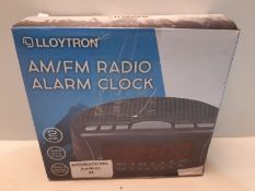 RRP £11.88 LLOYTRON "Daybreak" Alarm Clock Radio with Buzz Alarm or Radio