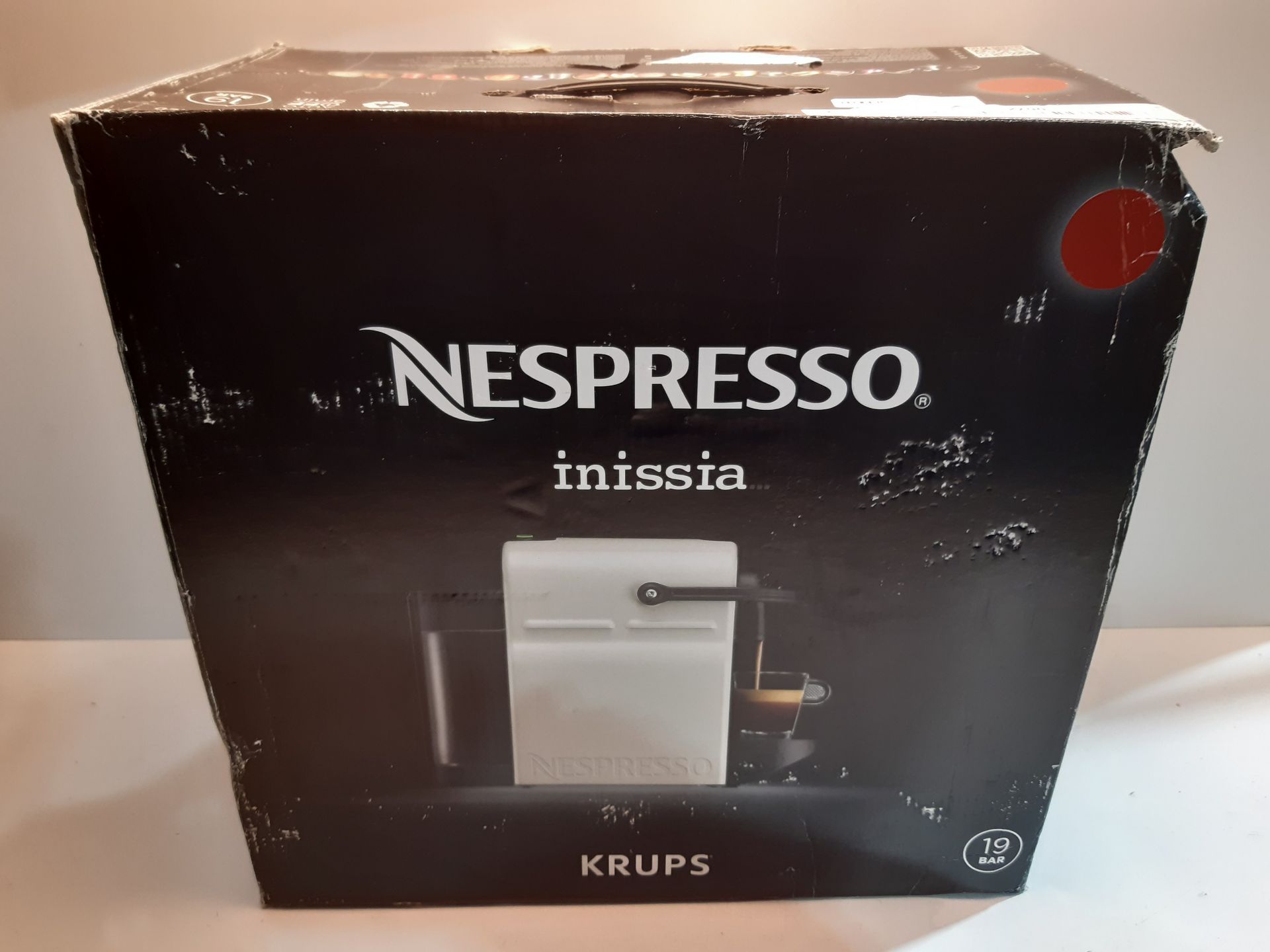 RRP £133.34 Krups XN 1005 Inissia Nespresso Ruby Red