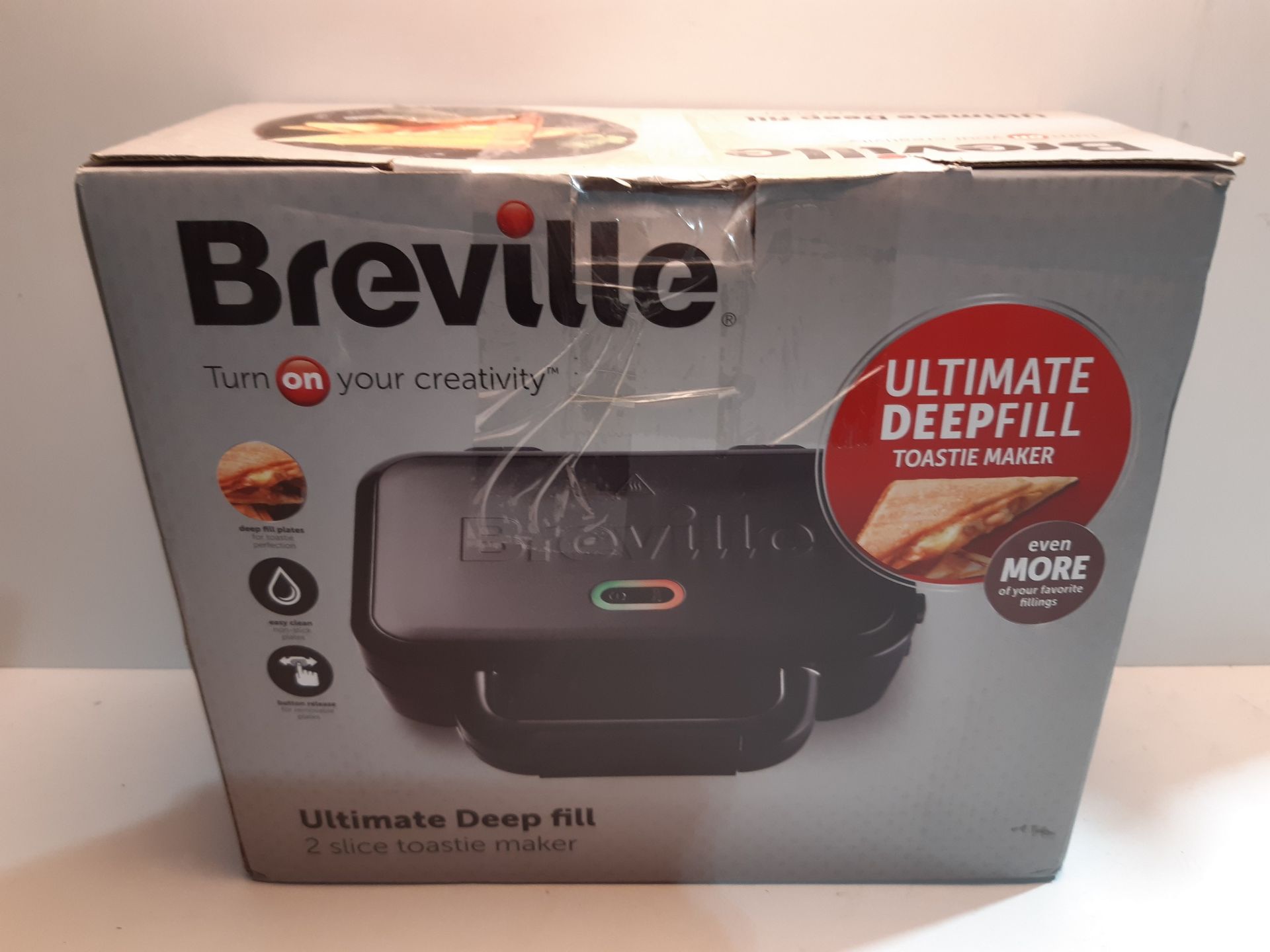 RRP £29.99 Breville Ultimate Deep Fill Toastie Maker | 2 Slice