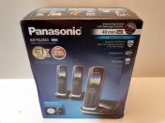 RRP £109.99 Panasonic KX-TGJ323EB Trio Mobilteil Schnurloses Heimtelefon