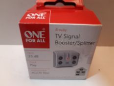 RRP £16.03 One For All Signal Booster/Splitter for TV