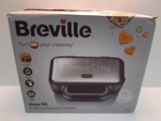 RRP £34.98 Breville Deep Fill Sandwich Toaster and Toastie Maker with Removable Plates
