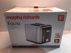 RRP £29.95 Morphy Richards 222057 Stainless Steel Toaster, Brushed 2 Slice