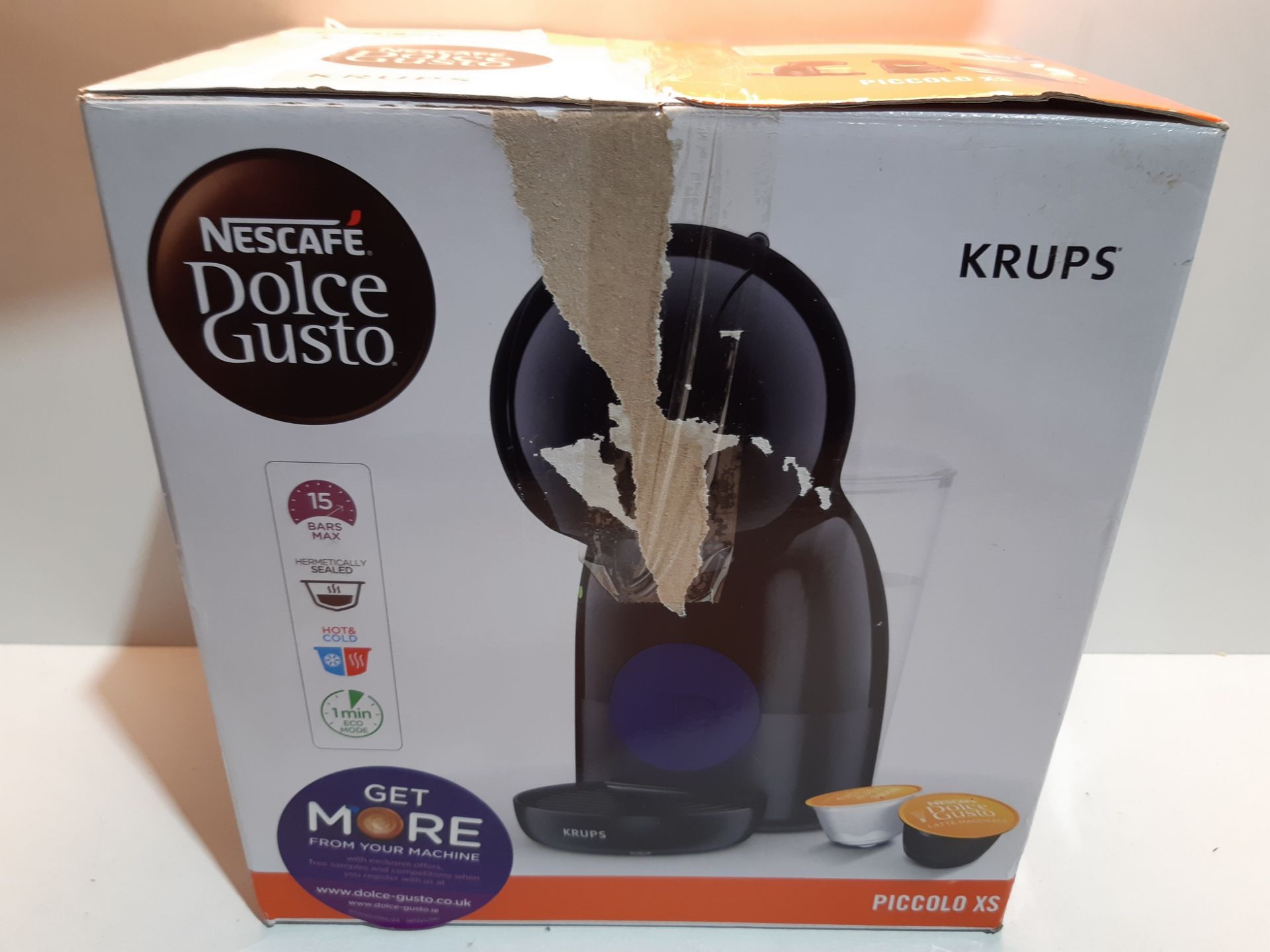 RRP £34.99 NescafÌ© Dolce Gusto Piccolo XS Manual Coffee Machine