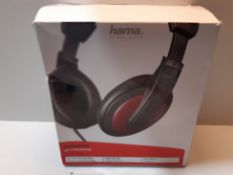 RRP £8.34 Hama 184012;Basic4Music Over-Ear Stereo Headphones;Black