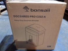 RRP £144.99 Bonsaii 20-Sheet Cross-Cut Paper Shredder