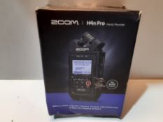 RRP £245.35 Zoom H4n Pro All Black 4-Track Portable Recorder (2020 Model)