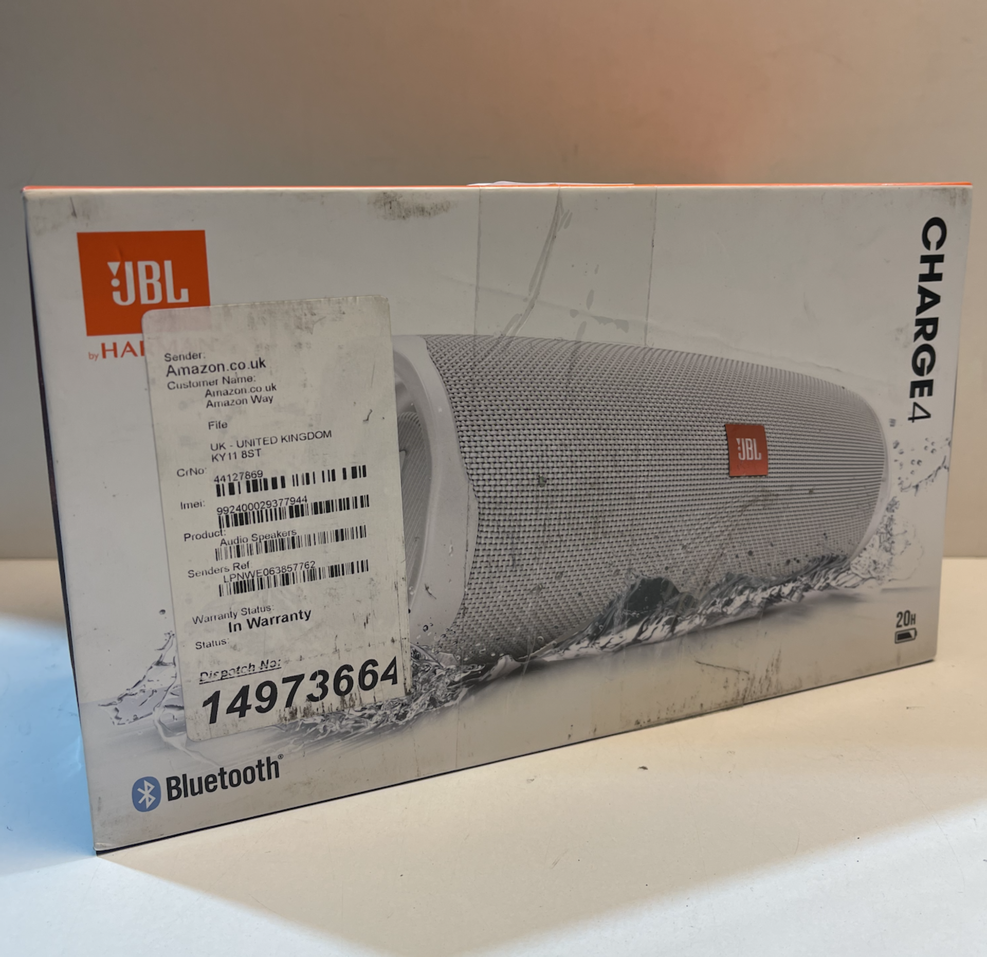 RRP £114.06 JBL Charge 4 Portable Bluetooth Speaker and Power Bank