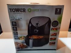 RRP £48.99 Tower T17021 Family Size Air Fryer with Rapid Air Circulation