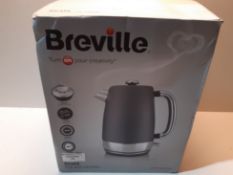 RRP £42.99 Breville Strata Electric Kettle, 1.7 Litre, 3 KW Fast Boil, Matt Grey [VKJ994]