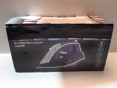 RRP £14.99 Russell Hobbs Supreme Steam Traditional Iron 23060, 2400 W, Purple/White