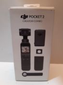 RRP £469.00 DJI Pocket 2 Creator Combo - 3 Axis Handheld Gimbal Stabilizer with 4K Camera