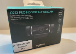 RRP £74.99 Logitech C922 Pro Stream Webcam