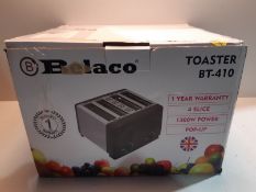 RRP £22.50 Toaster 4 Slice Toaster BT410 Steeliness Steel housing