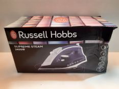 RRP £15.89 Russell Hobbs Supreme Steam Traditional Iron 23060, 2400 W, Purple/White