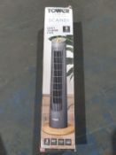 RRP £39.99 Tower T628001 Scandi Tower Fan with 2-Hour Timer