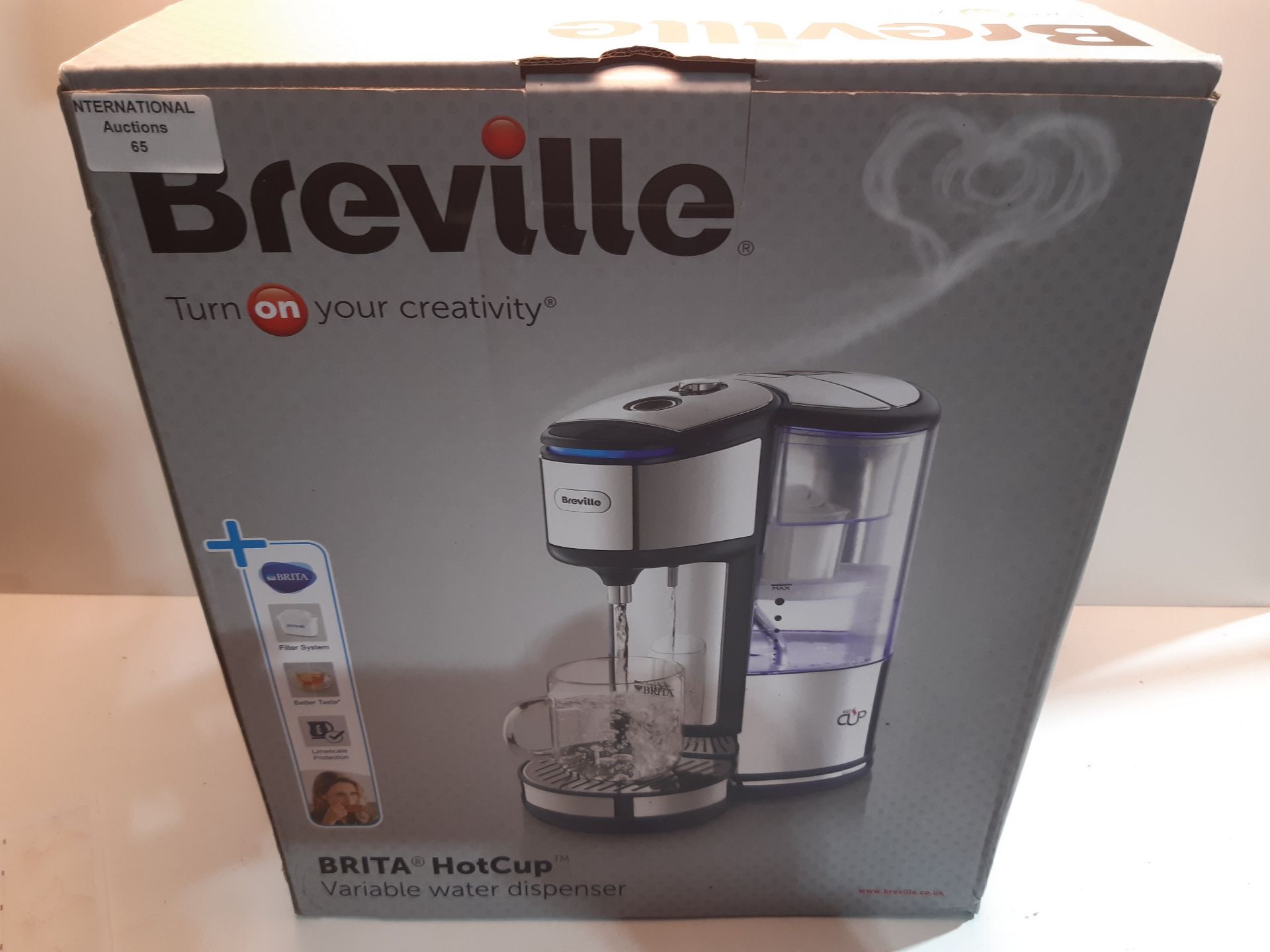 RRP £73.29 Breville BRITA HotCup Hot Water Dispenser with Integrated Water Filter