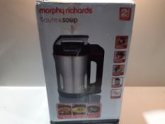 RRP £67.99 Morphy Richards Saute and Soup Maker 501014 Brushed Stainless Steel Soup Maker