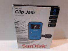 RRP £29.99 SanDisk Clip Jam 8GB MP3 Player - Blue