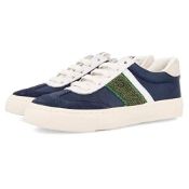 BRAND NEW BOXED GIOSEPPO Boys Kanpur Low-Top Sneakers, Blue (Marino Marino), 1.5 UK RRP £21