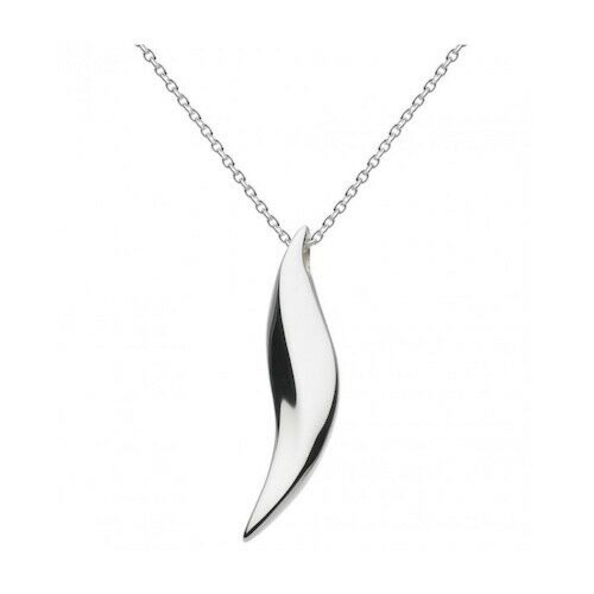 NEW Ladies Kit Heath Bevel edge sterling silver necklace 9174HP018 RRP £70Condition ReportBRAND