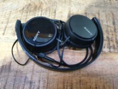 RRP £12.50 Sony MDR-ZX110 Overhead Headphones - Black